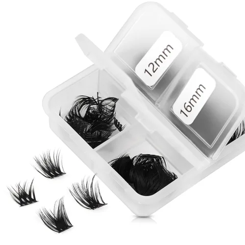 Miniatura 39 de Extensiones de pestañas YY, extensiones de pestañas Y, rizo D, 0.003 in, 0.472 in, bandeja mixta en forma de Y, volumen 4D, pestañas postizas de uso