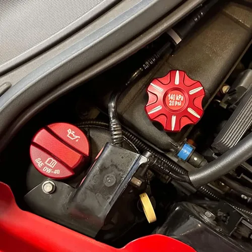 Tapa de aceite de aleación de aluminio, tapa del radiador, cubierta del depósito de limpiaparabrisas y moldura para Chevrolet Corvette C7 2014-2019