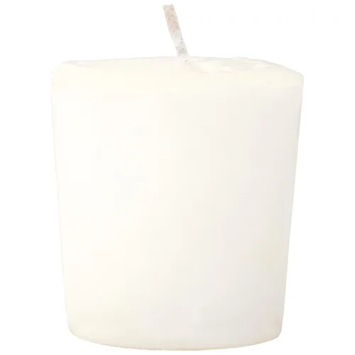 Miniatura 2 de Aroma Naturals Velas votivas con aceite esencial de clavo de naranja y canela, aroma blanco, perla de la paz, 5.5 x 3.75 x 2 pulgadas (paquete de 6)