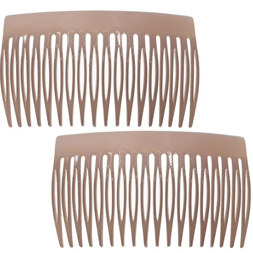 Miniatura 15 de Camila Paris CP3109 - Peine lateral francés para el cabello, pequeño, curvado, beige, con torsión francesa, decorativo, pinzas de sujeción fuerte