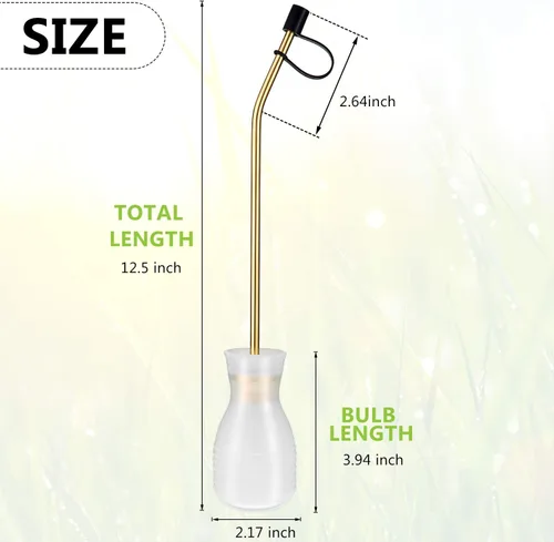 Miniatura 2 de Boao Aplicador de herbicida de polvo con tubo de cobre largo aplicador de rociador de jardín para jardinería orgánica, suministros agrícolas