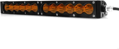 Miniatura 4 de AngelMa - Barra de luz LED de 13 pulgadas, haz de punto ámbar de una sola fila, 9000 lm, lámpara súper brillante para camioneta SUV, ATV, UTV
