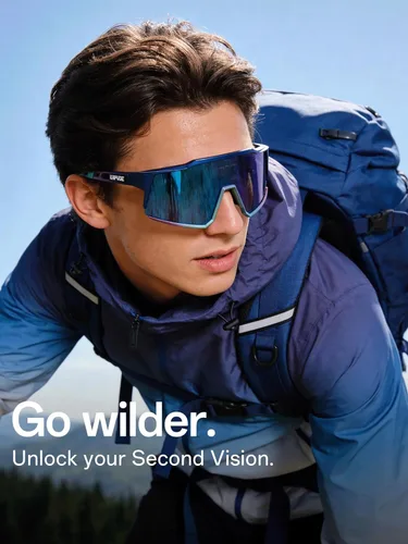 Miniatura 7 de KAPVOE Gafas polarizadas con 1 lente o 4 lentes de protección UV para mujeres y hombres, gafas de sol para ciclismo, marco TR90, para deportes