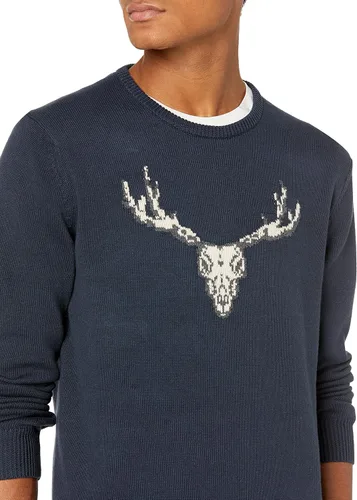 Miniatura 3 de Goodthreads - Suéter de algodón suave con cuello redondo para hombre (marca de Tienda)