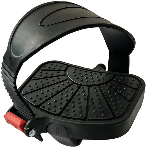 Miniatura 4 de YBEKI Pedales de bicicleta estática de grado profesional, eje de 9/16 pulgadas y 1/2 pulgadas, correas ajustables, se adapta a bicicletas