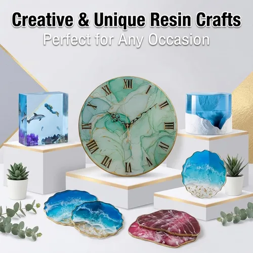 Miniatura 3 de Epoxy Resin Kit 1 Gallon,High Gloss, Food Safe & UV Resistant Best for DIY, Art, River Table, Wood, Flower, Mold Casting - for Beginners & Pros,1:1