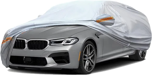 Miniatura 38 de TUCAREST - Funda de auto completa de 6 capas de alta calidad, diseño de cremallera de carcasa dura, impermeable, resistente a la intemperie