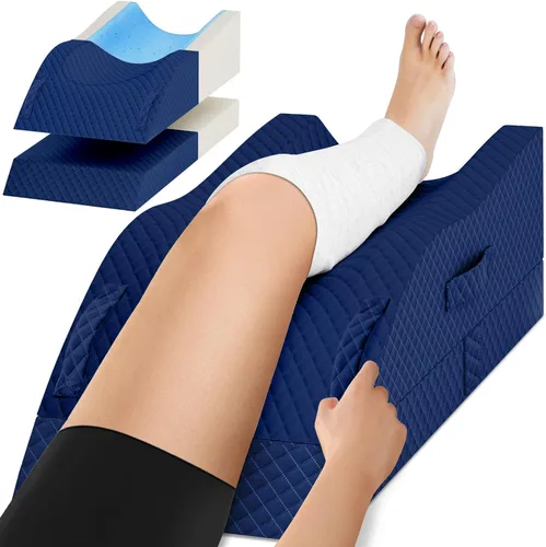Miniatura 10 de Almohadas de elevación TranquilRelax para piernas después de cirugía, almohada de cuña de espuma viscoelástica ajustable para lesiones o descanso