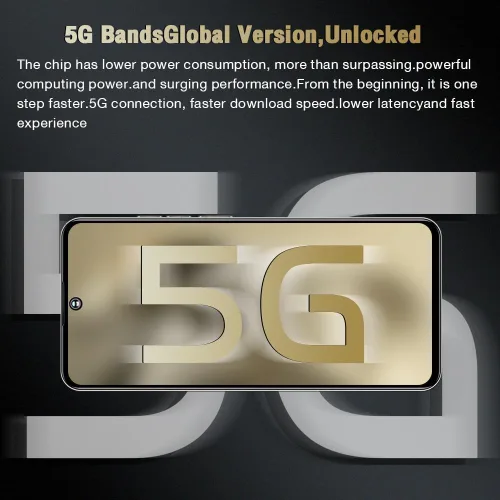 Miniatura 3 de Teléfono desbloqueado C24, pantalla de 6.3 pulgadas, teléfono inteligente Android 14, teléfono celular 4+128GB, batería grande de 6800 mAh, pantalla