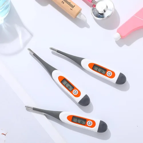 Miniatura 6 de TrelaCo 10 piezas Termómetro para adultos Termómetro digital oral para fiebre Temperatura basal del cuerpo Lectura rápida Punta flexible