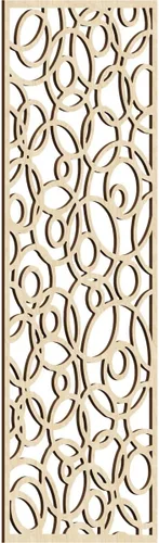 Miniatura 185 de Latrobe Paneles de pared decorativos de madera con calado, 9 3/8 pulgadas de ancho x 24 3/8 pulgadas de alto x 3/8 de alto, roble rojo rojo (Red Oak)