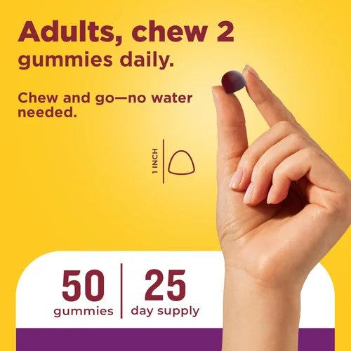 Miniatura 6 de Nature Made - Gomitas de fibra probióticas + prebióticas para la salud intestinal diaria, suplemento de soporte digestivo con probióticos y fibra