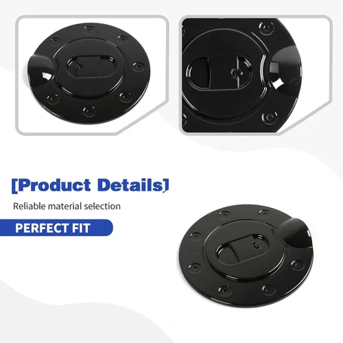 Miniatura 6 de para F150 Tapa de combustible Tapa de llenado de combustible Tapa del tanque para Ford F150 2004 2005 2006 2007 2008 Accesorios exteriores negros