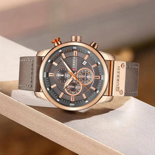 Miniatura 3 de FANMIS Reloj deportivo de cuarzo analógico militar para hombre, cronógrafo, clásico, casual, vestido de negocios, impermeable, reloj de pulsera