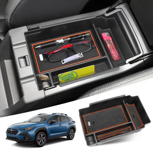 Miniatura 7 de Organizador de consola central MOCHENT para accesorios Subaru Crosstrek 2024 2025 2026 y bandeja de consola Subaru Impreza 2024-2026, accesorios