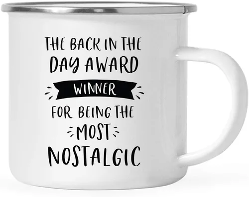 Miniatura 24 de Andaz Press Taza de café de acero inoxidable de 11 onzas con diseño de fogata, regalo divertido para compañero de trabajo, ganador del premio