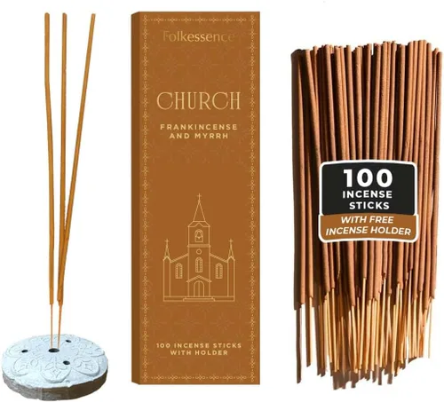 Miniatura 10 de Folkulture Varillas de incienso (120 varillas) Juego de 6 incienso premium para relajación, aromaterapia, sin carbón, orgánico, no tóxico, 45
