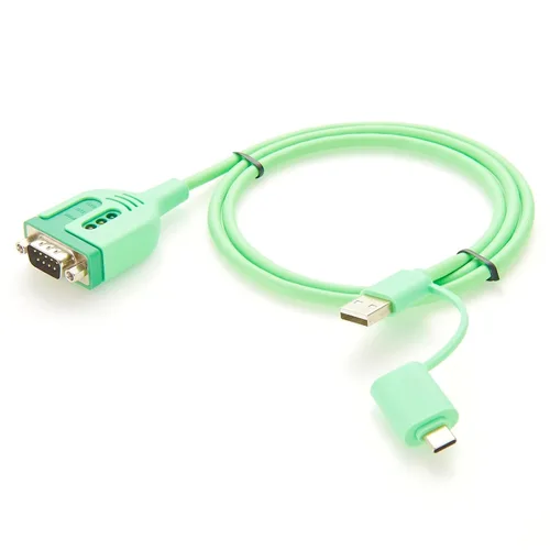 Miniatura 8 de FTDI Cable adaptador serie USB a RS232 DB9 con chipset FT232RNL Dual USB-A y USB-C a D-Sub 9Pin RS232 COM Cable convertidor para módem, escáner, DB9