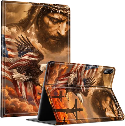 Miniatura 54 de Slim Case for Samsung Galaxy Tab S10 Lite / S10 FE / S9 FE 10.9" & Galaxy Tab S9 11", Multi-Angle Stand PU Leather Smart Folio Cover with Soft TPU