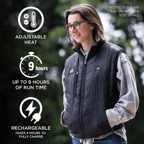 Miniatura 2 de Ergodyne Chaleco térmico recargable unisex para adultos con batería