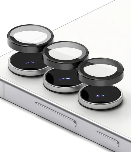 Miniatura 12 de Ringke Marco de lente de cámara compatible con Samsung Galaxy S24 Protector de lente de cámara 5G, cubiertas de vidrio y marcos de aleación