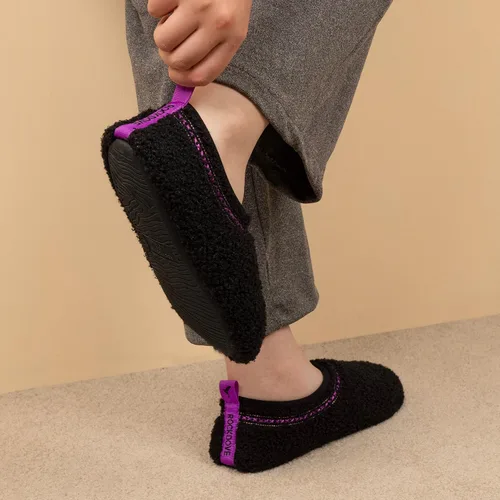 Miniatura 2 de RockDove Pantuflas Serenity de forro polar con espalda cerrada para mujer