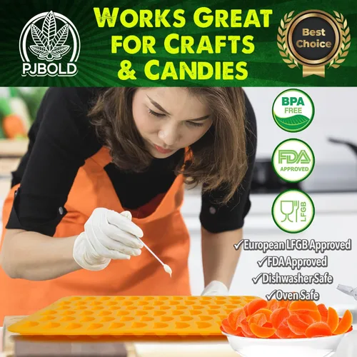 Miniatura 4 de Molde de silicona para dulces en forma de rodaja de naranja mandarina - media hoja