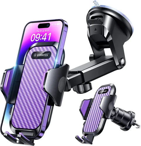 Miniatura 11 de VANMASS Soporte de teléfono para tu automóvil 2026 Ultimate Phone Mount Militar Parabrisas Ventilación del salpicadero del parabrisas 【Lo más nuevo