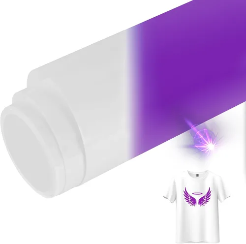 Miniatura 25 de TransWonder Vinilo inflado de transferencia de calor, 8 unidades de vinilo de transferencia de calor 3D para camisetas, paquete de vinilo HTV de 12