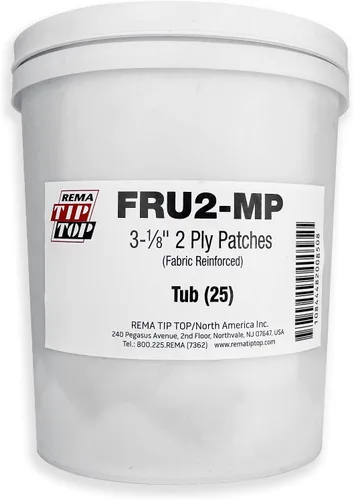 Miniatura 3 de Rema Tip Top FRU2-MP - Cubo de 25 parches de tela reforzada de 3-1/4 pulgadas - 2 capas
