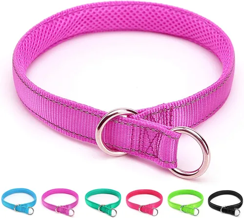 Miniatura 15 de Collar reflectante para perro, collar de perro con lazo para perros de 20 a 38 libras, collares de nailon con acolchado suave para entrenamiento