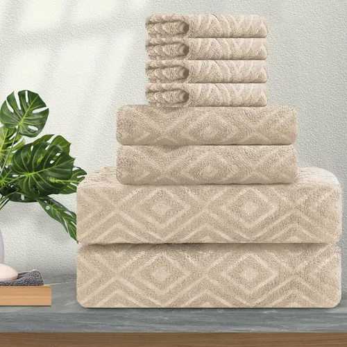 Miniatura 33 de Ferdilan - Juego de 4 toallas de baño grandes de 35 x 70 pulgadas, 600 GSM, ultra suaves y absorbentes, para silla de baño, color negro, toallas