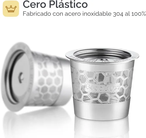 Miniatura 3 de Paquete de 2 cápsulas de café reutilizables de acero inoxidable 304 para Keurig K-Express, K-Elite, K-Duo, K-Mini, Mini Plus, K-Classic, K-Select
