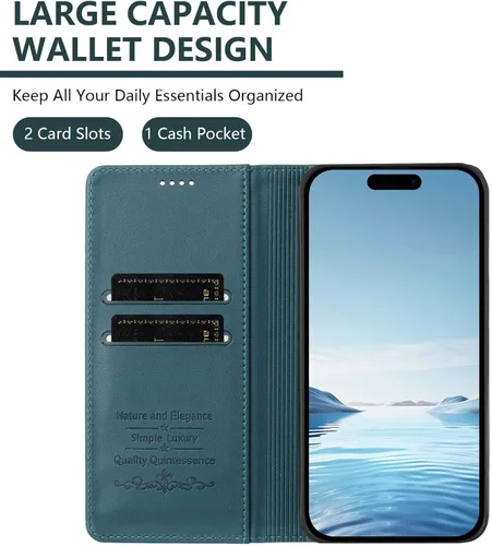 Miniatura 28 de Butterfly Embossed Leather Wallet Flip Case for Motorola Moto E22i 4G, Magnetic Closure, RFID Blocking Cover, Card Holder Black.