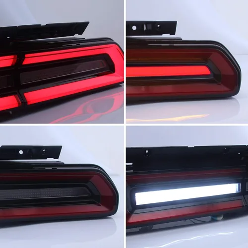 Miniatura 7 de VLAND - Luces traseras LED completas para Dodge Challenger Coupé 3ª generación 2008 2009 2010 2011 2012 2013 2014, con montaje de lámparas traseras
