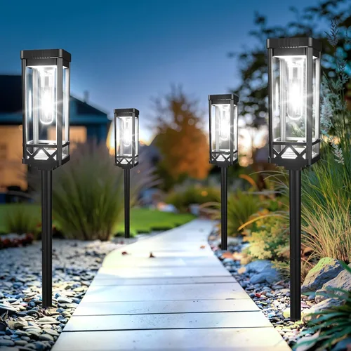 Miniatura 11 de KOOPER Taller Solar Pathway Lights Outdoor, 8 Pack Upgraded Brighter Solar Garden Lights Solar Powered, Up To 15 Hours Outdoor Solar Lights for Yard