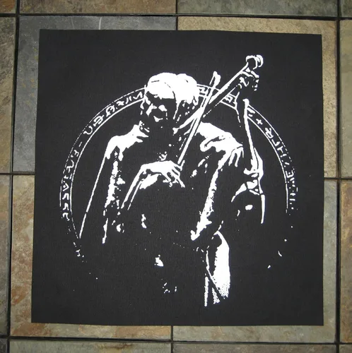 Parche de espalda de muerte como músico - Baphomet Demoníaco Dragón Demoníaco Malvado Cabra Cráneo Cabeza de Cabra Gótico Metal Oculto Punk Satanás