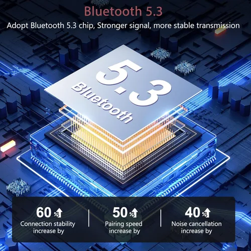 Miniatura 2 de LOFICOPER Adaptador Bluetooth 5.3, transmisor Bluetooth inalámbrico 2 en 1 y receptor para vuelo, automóvil, auriculares, estéreo doméstico, TV Negro