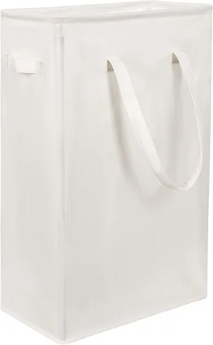 Miniatura 13 de Chrislley Cesta de Ropa Sucia Delgada de 25 Pulgadas 60L Cesta de Lavandería Estrecha con Asa Cesta Plegable para Ropa Sucia Portátil Organizador