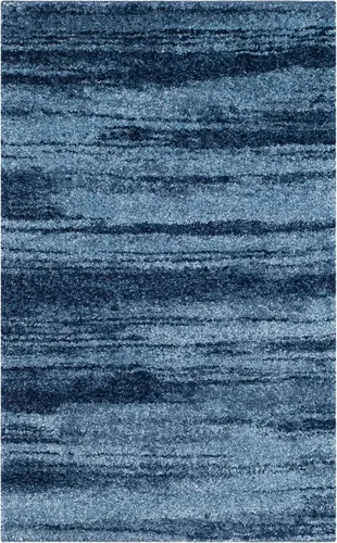 SAFAVIEH Retro Collection Area Rug - 2' x 3', Light Blue & Blue, Non-Shedding & Easy to Clean, Ideal for Living Room, Bedroom, Dining Space (RET2693)