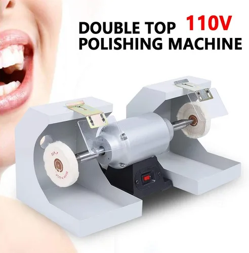 Miniatura 7 de Máquina de torno polaco de pulido dental de 110 V, 550 W Laboratorio dental Torno Pulidora 3000RPM, Pulidora de laboratorio dental para fundición