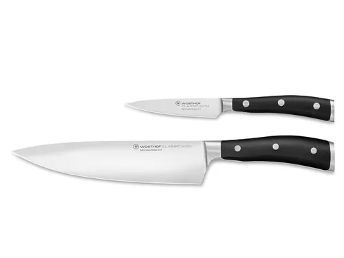 Miniatura 8 de Wüsthof Classic IKON Cuchillo de chef de 9 pulgadas, negro