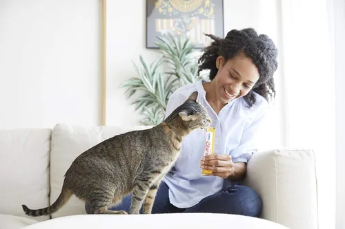 Miniatura 5 de INABA - Golosinas Churu para gatos, puré cremoso para gatos, sin cereales, que se puede lamer y exprimir / suplemento con vitamina E y taurina, 0.5