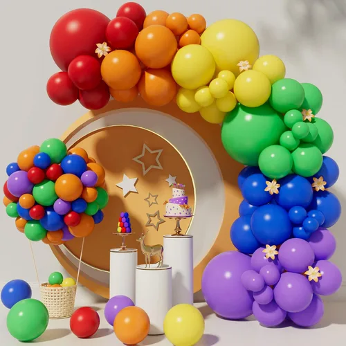 Miniatura 8 de Kit de arco de guirnalda de globos rosa bebé, 110 globos de látex rosa, 5/10/12/18 pulgadas, revelación de género, baby shower, boda, decoración