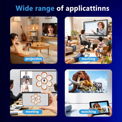Miniatura 5 de Adaptador de pantalla inalámbrico 4K para TV, casting y duplicación para iOS Android Refleje el contenido de dispositivos Mac, iOS y Android a