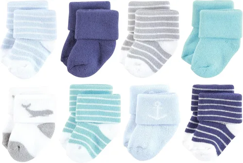 Miniatura 25 de Hudson Baby - Calcetines de algodón para bebés recién nacidos y Terry para niñas bebés