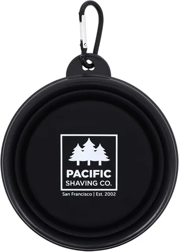 Miniatura 3 de Pacific Shaving Company Cuenco de viaje plegable - Tazón de afeitado, 100% silicona de grado alimenticio con mosquetón