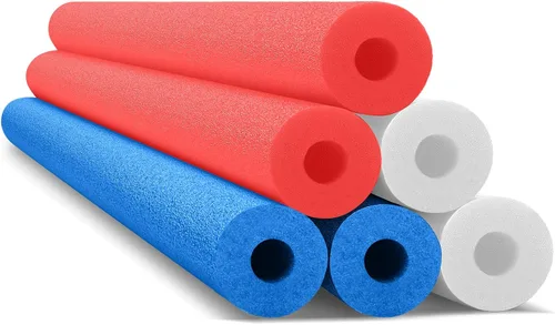 Miniatura 14 de Hanaive 6 paquetes de fideos de piscina, tubo de espuma flotante para natación de 52 pulgadas, fideos huecos a granel, flotadores resistentes