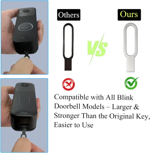 Miniatura 2 de Blink - Herramienta de repuesto para llave de timbre, paquete de 4 (modelo más reciente), pasador de liberación de cámara para parpadeo, llave