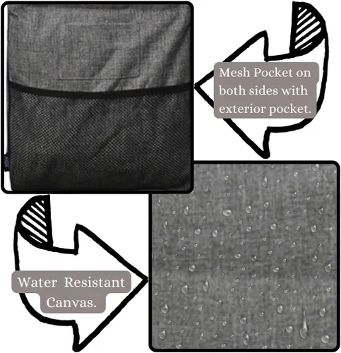 Miniatura 136 de NGIL Bolsa de comestibles reutilizable extra grande plegable de gran tamaño para comestibles, almacenamiento, picnic, playa, Bronco-negro occidental